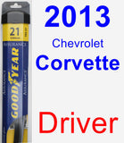 Driver Wiper Blade for 2013 Chevrolet Corvette - Assurance