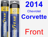 Front Wiper Blade Pack for 2014 Chevrolet Corvette - Assurance