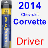 Driver Wiper Blade for 2014 Chevrolet Corvette - Assurance