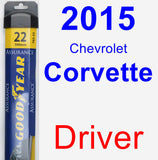 Driver Wiper Blade for 2015 Chevrolet Corvette - Assurance