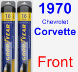 Front Wiper Blade Pack for 1970 Chevrolet Corvette - Assurance
