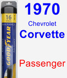 Passenger Wiper Blade for 1970 Chevrolet Corvette - Assurance