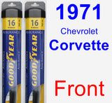 Front Wiper Blade Pack for 1971 Chevrolet Corvette - Assurance