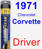Driver Wiper Blade for 1971 Chevrolet Corvette - Assurance