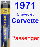 Passenger Wiper Blade for 1971 Chevrolet Corvette - Assurance