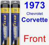 Front Wiper Blade Pack for 1973 Chevrolet Corvette - Assurance