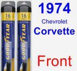 Front Wiper Blade Pack for 1974 Chevrolet Corvette - Assurance
