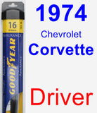 Driver Wiper Blade for 1974 Chevrolet Corvette - Assurance
