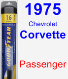 Passenger Wiper Blade for 1975 Chevrolet Corvette - Assurance