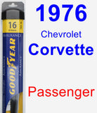 Passenger Wiper Blade for 1976 Chevrolet Corvette - Assurance