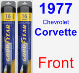 Front Wiper Blade Pack for 1977 Chevrolet Corvette - Assurance