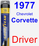 Driver Wiper Blade for 1977 Chevrolet Corvette - Assurance