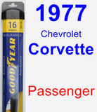 Passenger Wiper Blade for 1977 Chevrolet Corvette - Assurance