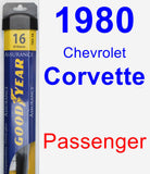 Passenger Wiper Blade for 1980 Chevrolet Corvette - Assurance