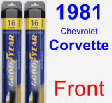 Front Wiper Blade Pack for 1981 Chevrolet Corvette - Assurance