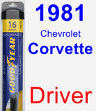 Driver Wiper Blade for 1981 Chevrolet Corvette - Assurance