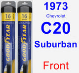 Front Wiper Blade Pack for 1973 Chevrolet C20 Suburban - Assurance