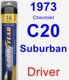 Driver Wiper Blade for 1973 Chevrolet C20 Suburban - Assurance