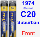 Front Wiper Blade Pack for 1974 Chevrolet C20 Suburban - Assurance