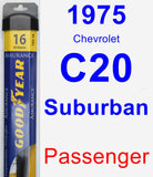 Passenger Wiper Blade for 1975 Chevrolet C20 Suburban - Assurance