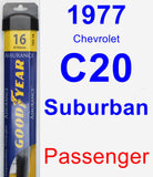 Passenger Wiper Blade for 1977 Chevrolet C20 Suburban - Assurance