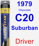 Driver Wiper Blade for 1979 Chevrolet C20 Suburban - Assurance