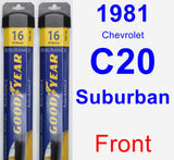 Front Wiper Blade Pack for 1981 Chevrolet C20 Suburban - Assurance