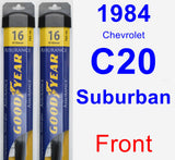 Front Wiper Blade Pack for 1984 Chevrolet C20 Suburban - Assurance