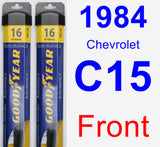 Front Wiper Blade Pack for 1984 Chevrolet C15 - Assurance