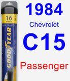 Passenger Wiper Blade for 1984 Chevrolet C15 - Assurance