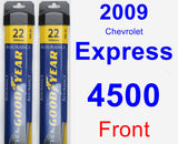 Front Wiper Blade Pack for 2009 Chevrolet Express 4500 - Assurance