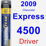 Driver Wiper Blade for 2009 Chevrolet Express 4500 - Assurance