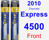 Front Wiper Blade Pack for 2010 Chevrolet Express 4500 - Assurance