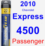 Passenger Wiper Blade for 2010 Chevrolet Express 4500 - Assurance