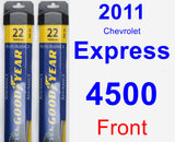 Front Wiper Blade Pack for 2011 Chevrolet Express 4500 - Assurance