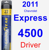 Driver Wiper Blade for 2011 Chevrolet Express 4500 - Assurance