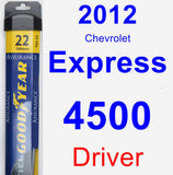 Driver Wiper Blade for 2012 Chevrolet Express 4500 - Assurance