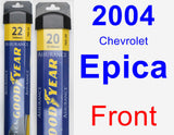 Front Wiper Blade Pack for 2004 Chevrolet Epica - Assurance