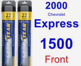 Front Wiper Blade Pack for 2000 Chevrolet Express 1500 - Assurance