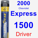 Driver Wiper Blade for 2000 Chevrolet Express 1500 - Assurance
