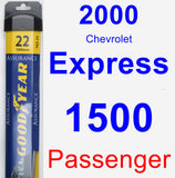 Passenger Wiper Blade for 2000 Chevrolet Express 1500 - Assurance