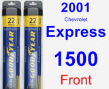 Front Wiper Blade Pack for 2001 Chevrolet Express 1500 - Assurance