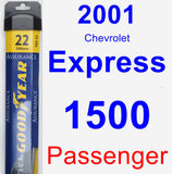 Passenger Wiper Blade for 2001 Chevrolet Express 1500 - Assurance