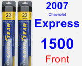 Front Wiper Blade Pack for 2007 Chevrolet Express 1500 - Assurance