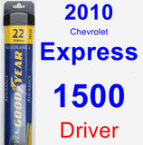 Driver Wiper Blade for 2010 Chevrolet Express 1500 - Assurance