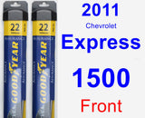 Front Wiper Blade Pack for 2011 Chevrolet Express 1500 - Assurance