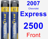 Front Wiper Blade Pack for 2007 Chevrolet Express 2500 - Assurance