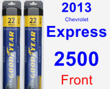Front Wiper Blade Pack for 2013 Chevrolet Express 2500 - Assurance