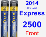 Front Wiper Blade Pack for 2014 Chevrolet Express 2500 - Assurance