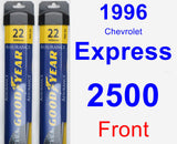 Front Wiper Blade Pack for 1996 Chevrolet Express 2500 - Assurance